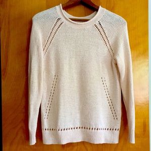 J Crew rollneck sweater with eyelets